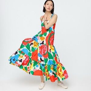 J Crew - Tiered maxi dress in Ratti® jardin floral print; size 2; never worn